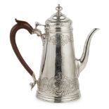 A GEORGE II COFFEE POT WILLIAM AYTOUN, EDINBURGH 1741