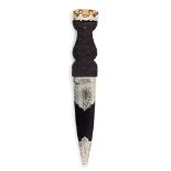 A SGIAN DUBH R & H B KIRKWOOD, EDINBURGH, LATE 19TH/ EARLY 20TH CENTURY