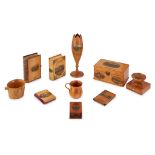 A GROUP OF MAUCHLINE WARE LATE 19TH CENTURY