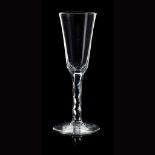 A JACOBITE WINE GLASS 18TH CENTURY