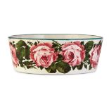 A WEMYSS WARE FIFE FLOWER BOWL 'CABBAGE ROSES' PATTERN, CIRCA 1900