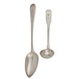 PERTH - A PAIR OF SCOTTISH PROVINCIAL TABLESPOONS