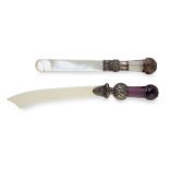 Y TWO SCOTTISH MARKET LETTER OPENERS BIRMINGHAM 1904 AND 1933