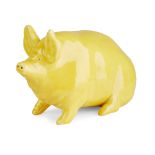 A SMALL WEMYSS WARE PIG CIRCA 1900