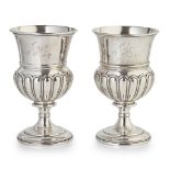 A PAIR OF LATE GEORGE III PRESENTATION GOBLETS JAMES MCKAY, EDINBURGH 1813