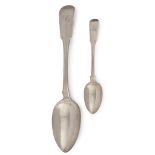 DUMFRIES - A PAIR OF SCOTTISH PROVINCIAL TABLESPOONS DAVID GRAY
