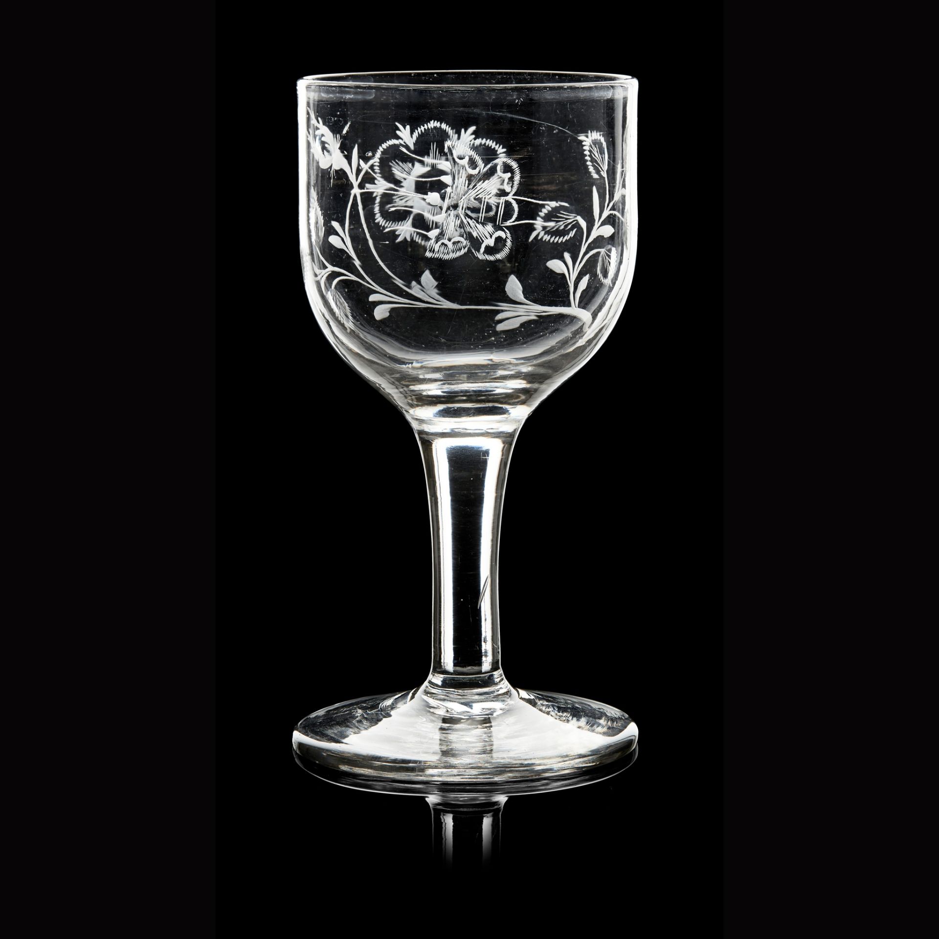 A JACOBITE WINE GLASS - Image 2 of 2