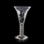 A LARGE JACOBITE DRINKING GLASS LATE 18TH/ EARLY 19TH