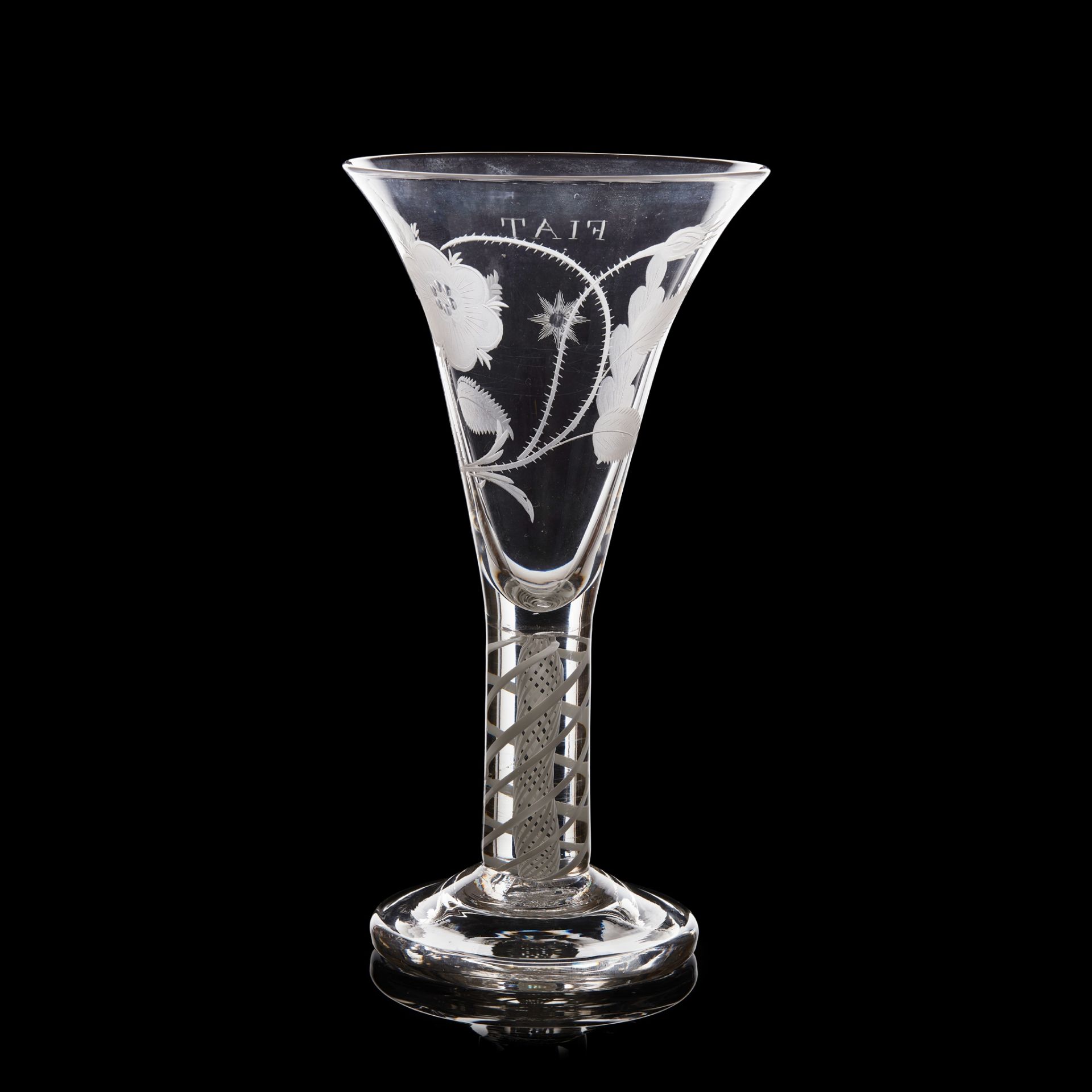 A LARGE JACOBITE DRINKING GLASS LATE 18TH/ EARLY 19TH