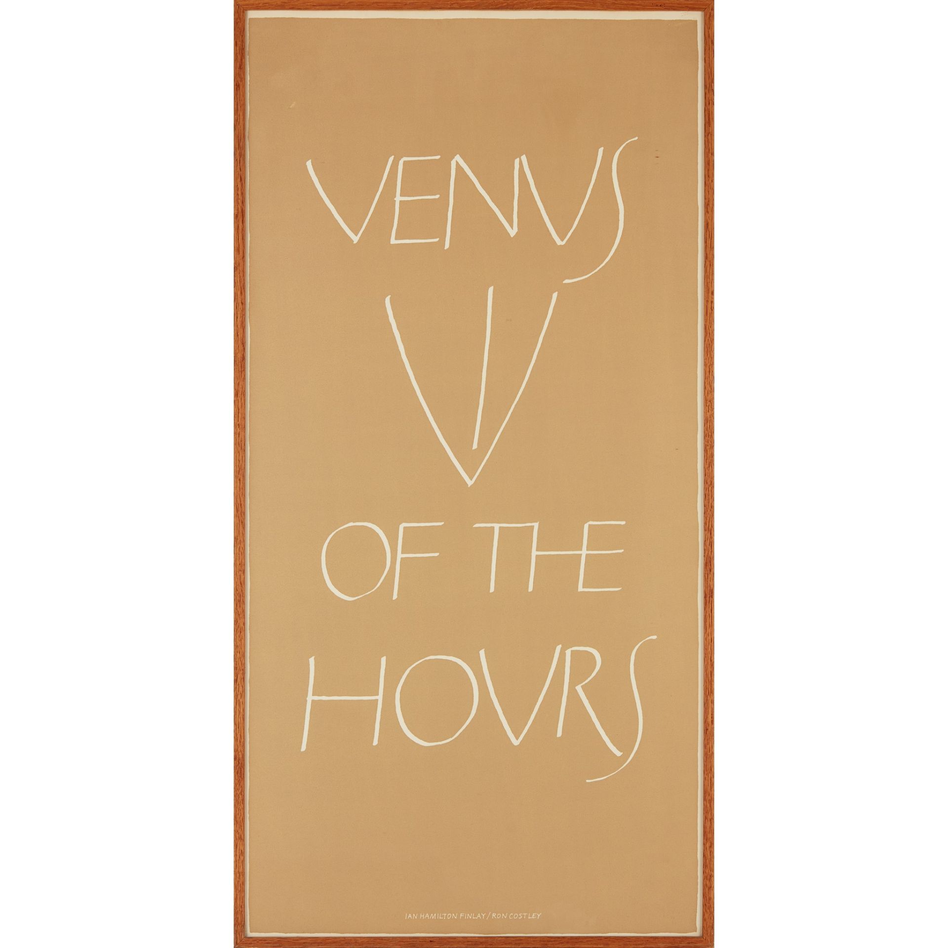 § IAN HAMILTON FINLAY (SCOTTISH 1925-2006) VENUS OF THE HOURS - Bild 2 aus 3