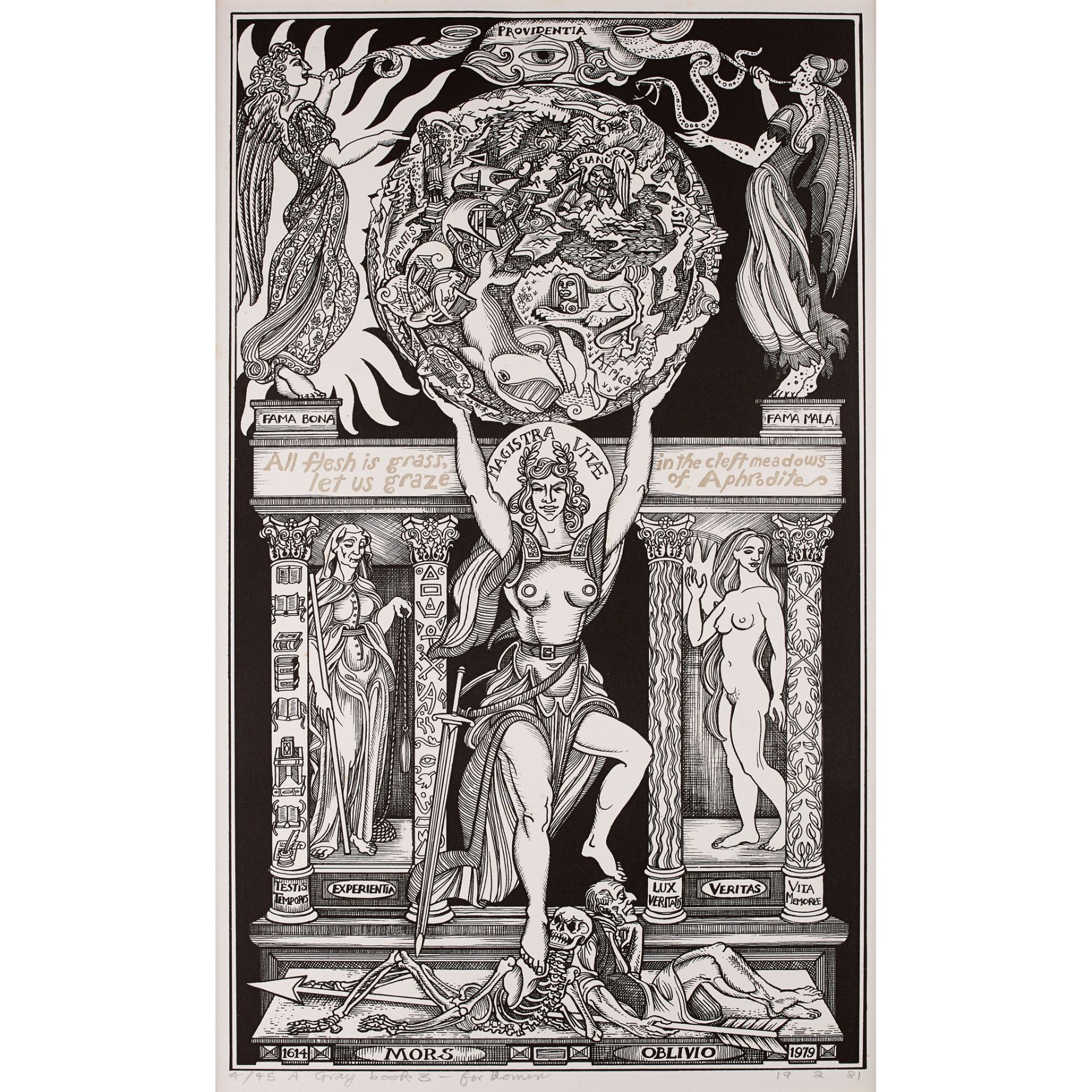 § ALASDAIR GRAY (SCOTTISH 1934-2019) SET OF 4 LITHOGRAPHS FROM THE 'LANARK' SERIES - Bild 4 aus 4