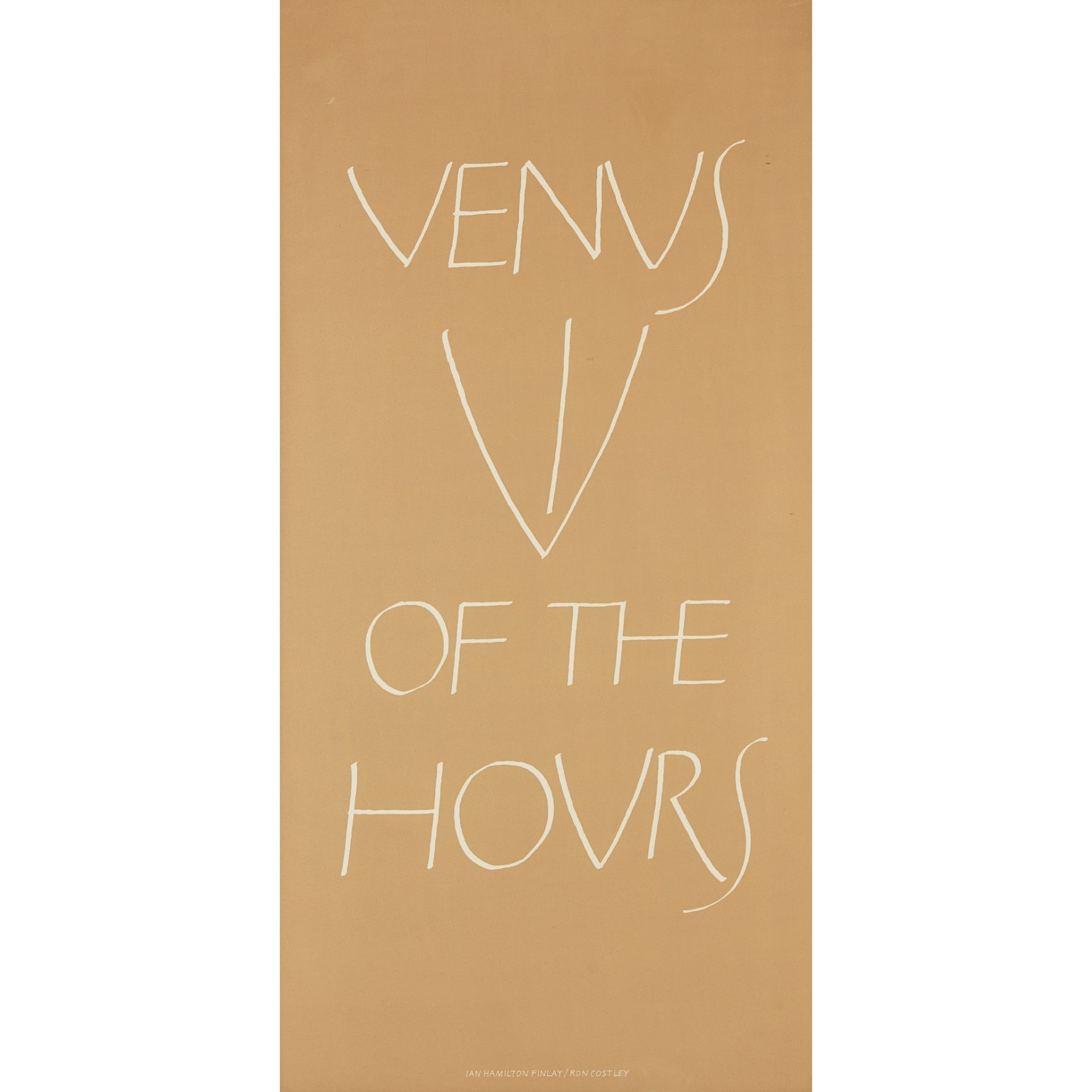 § IAN HAMILTON FINLAY (SCOTTISH 1925-2006) VENUS OF THE HOURS