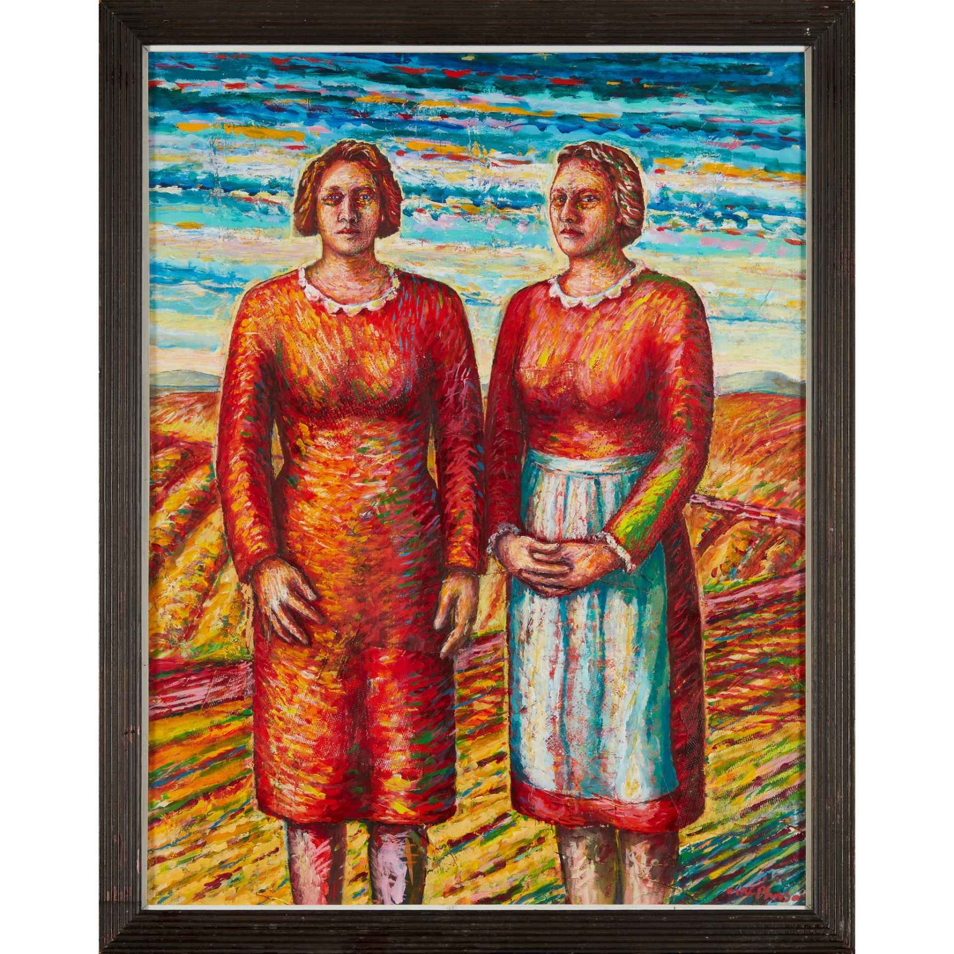 § NEIL MACPHERSON R.S.A., R.G.I. (SCOTTISH B.1954) THE SISTERS IN A FARAWAY PLACE - 1989 - Bild 2 aus 3