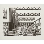 § EDWARD BAWDEN C.B.E., R.A. (BRITISH 1903-1989) BILLINGSGATE (FROM SIX LONDON MARKETS)