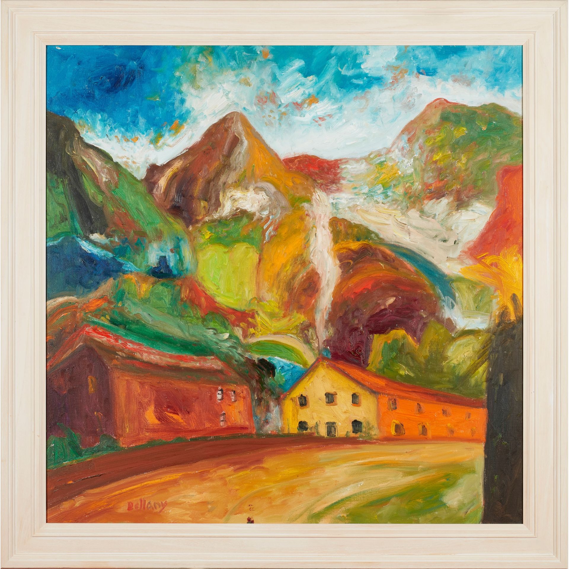 § JOHN BELLANY C.B.E., R.A. (SCOTTISH 1942-2013) HILL-SIDE LANDSCAPE - Bild 2 aus 3