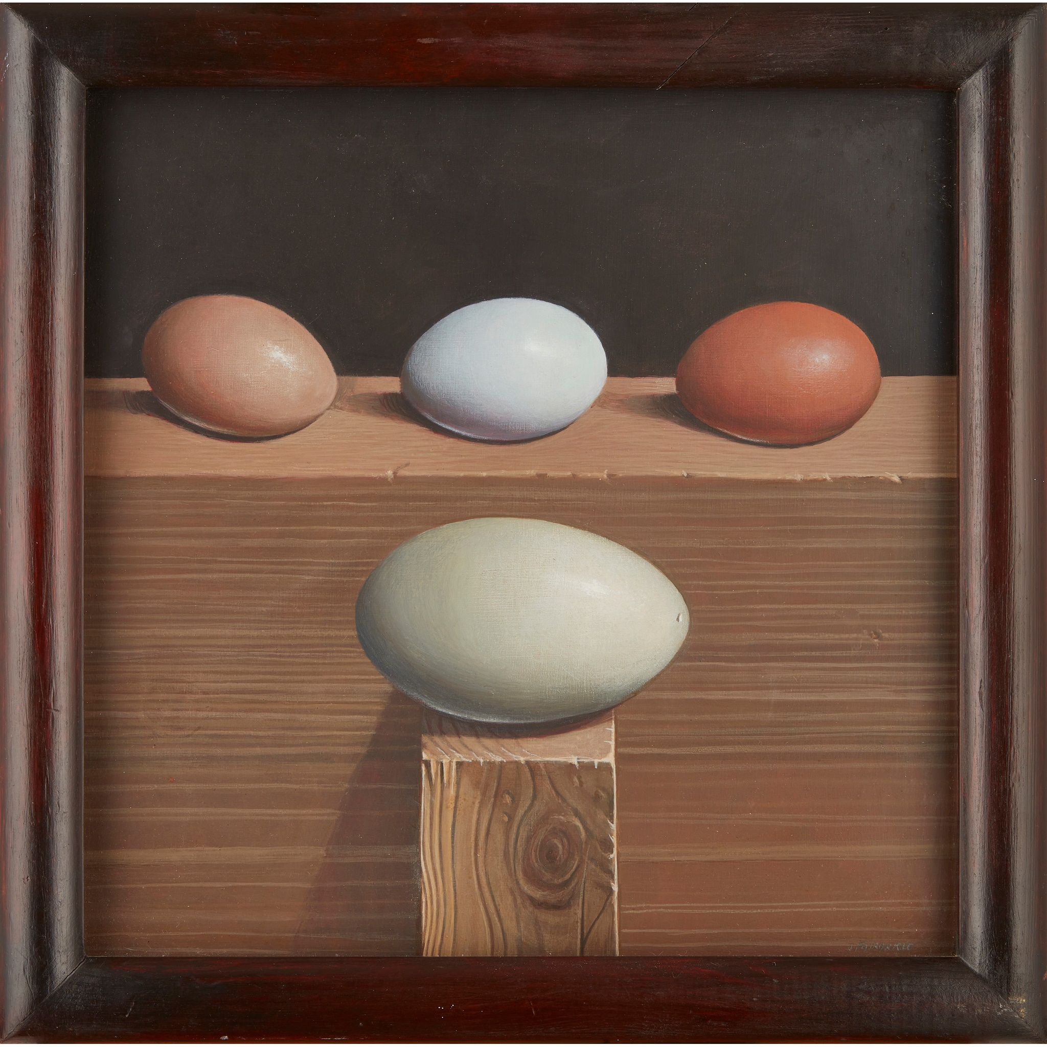 § JAMES H. FAIRGRIEVE R.S.A., R.S.W. (SCOTTISH B.1944) EGG ALTAR II - Image 2 of 3