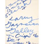 CY TWOMBLY (AMERICAN 1928-2011) NOTES FROM SALALAH - 2008