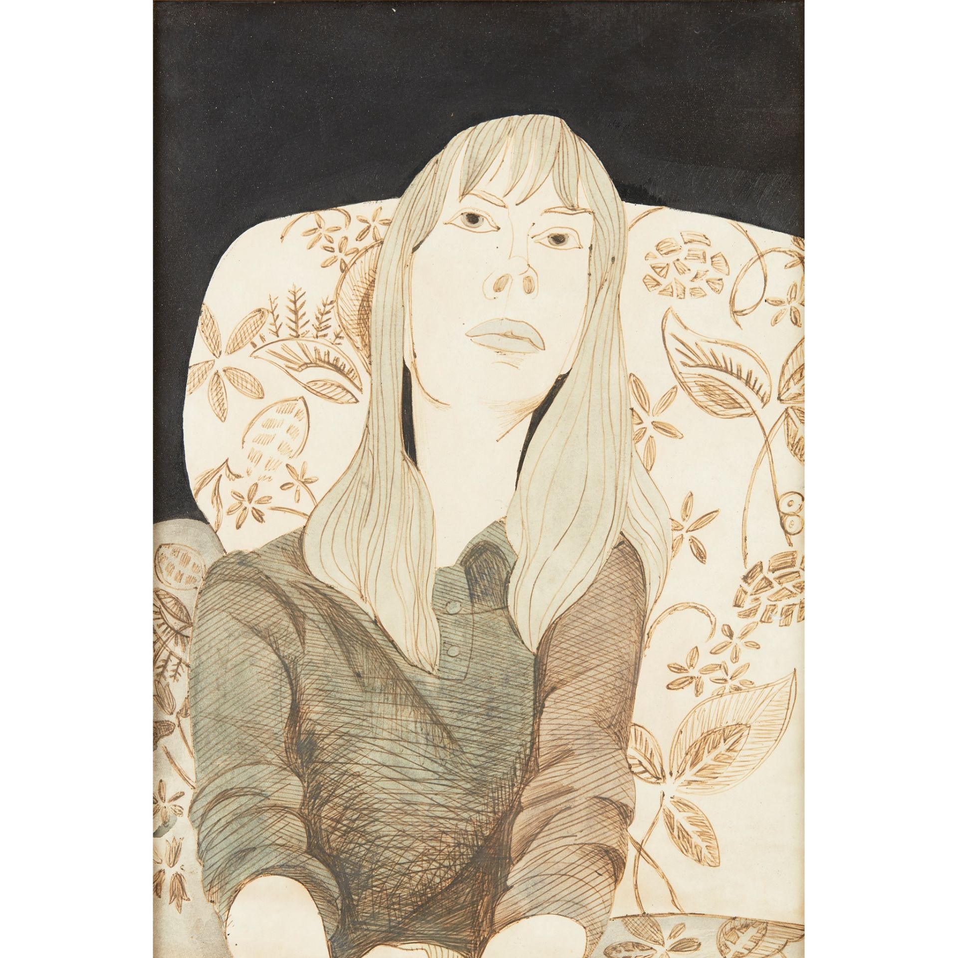 § ALASDAIR GRAY (SCOTTISH 1934-2019) PORTRAIT OF SUSAN