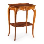WYLIE & LOCHHEAD FRENCH STYLE WALNUT WORK TABLE LATE 19TH/ EARLY 20TH CENTURY