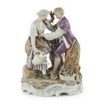 MEISSEN PORCELAIN FIGURE GROUP MARCOLINI PERIOD, EARLY 19TH CENTURY