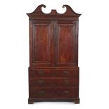 EARLY GEORGE III OAK PRESS CUPBOARD 18TH CENTURY