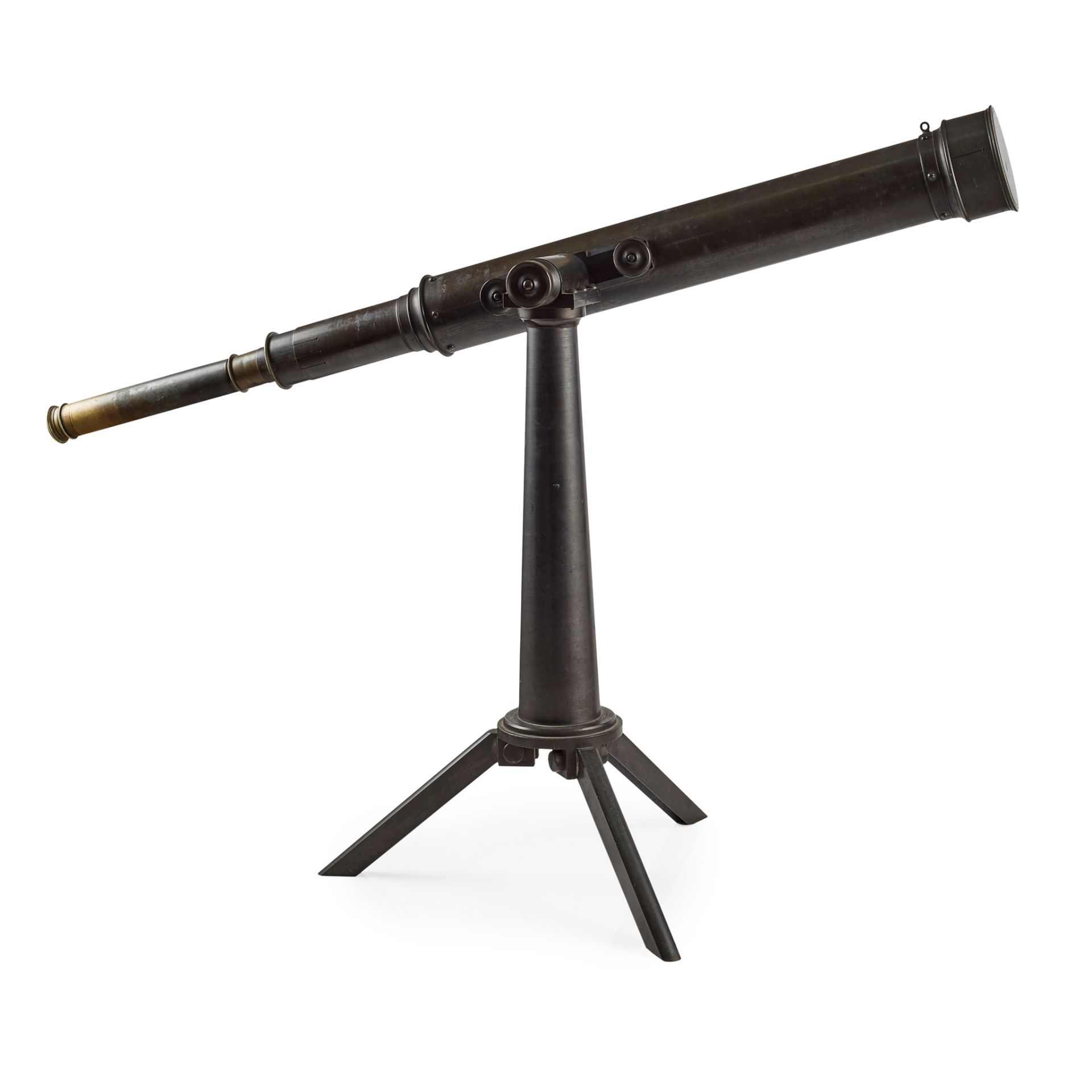 3 -INCH REFRACTING PATINATED BRASS TELESCOPE AND STAND J. H. DALLMEYER, LONDON - Bild 2 aus 3