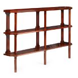 MAHOGANY WALL-MOUNTED ETAGERE MODERN