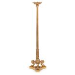 GILT METAL STANDARD LAMP, IN THE MANNER OF THOMAS HOPE EARLY 20TH CENTURY