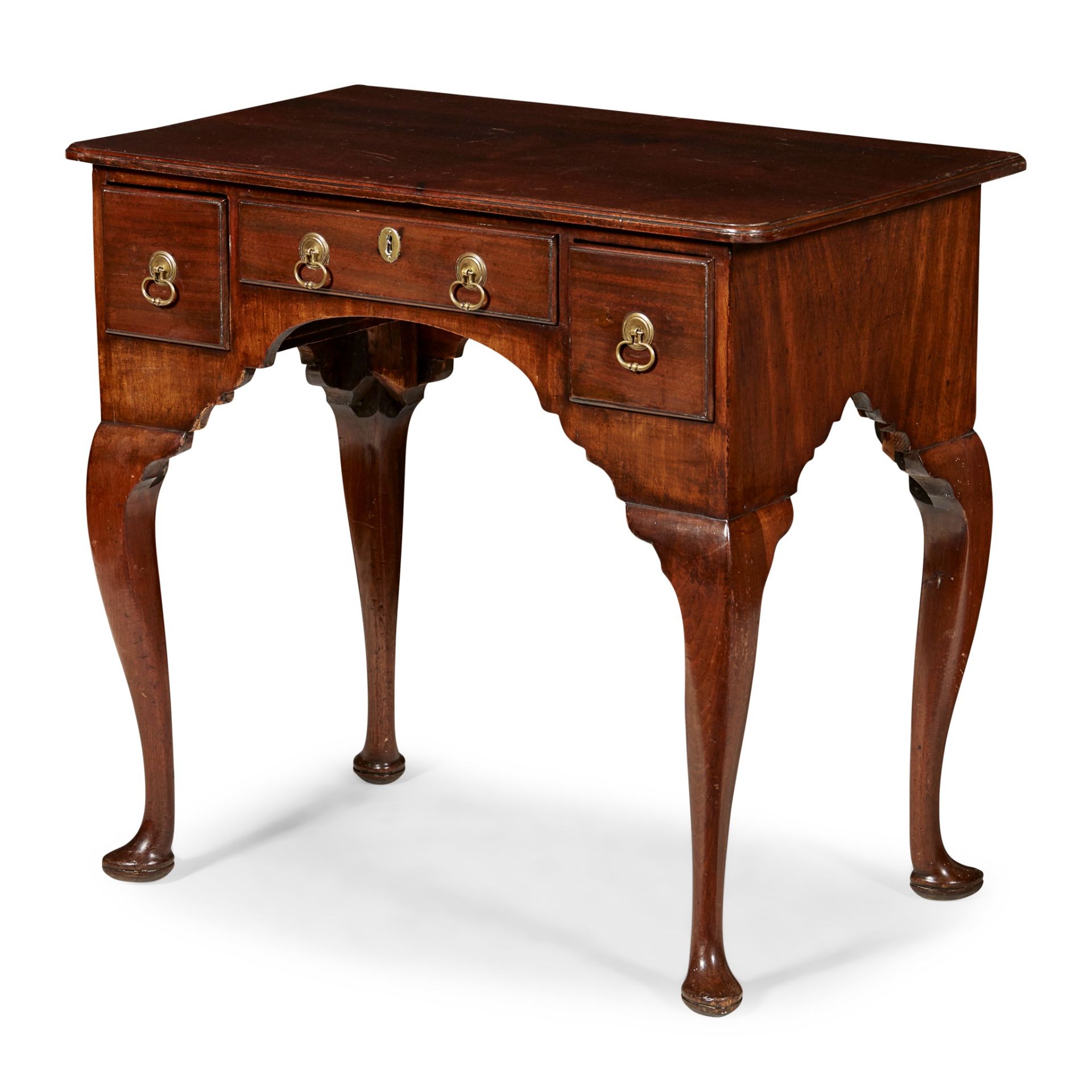 GEORGE II MAHOGANY LOWBOY EARLY 18TH CENTURY