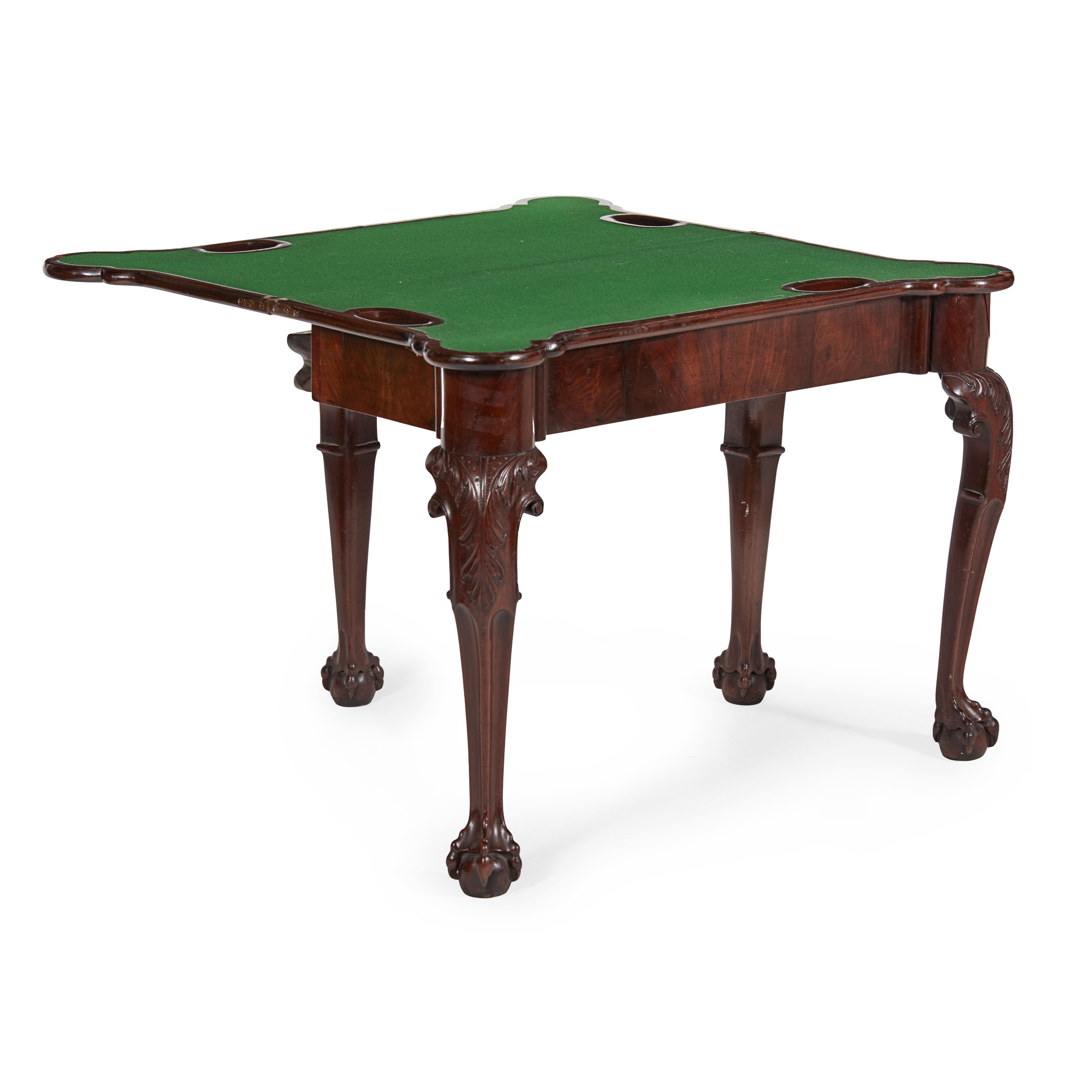 GEORGE III MAHOGANY CARD TABLE, POSSIBLY IRISH 18TH CENTURY - Image 2 of 2