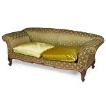 HOWARD & SONS MAHOGANY FRAMED SOFA EARLY 20TH CENTURY