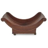 GEORGE III MAHOGANY CHEESE COASTER LATE 18TH CENTURY