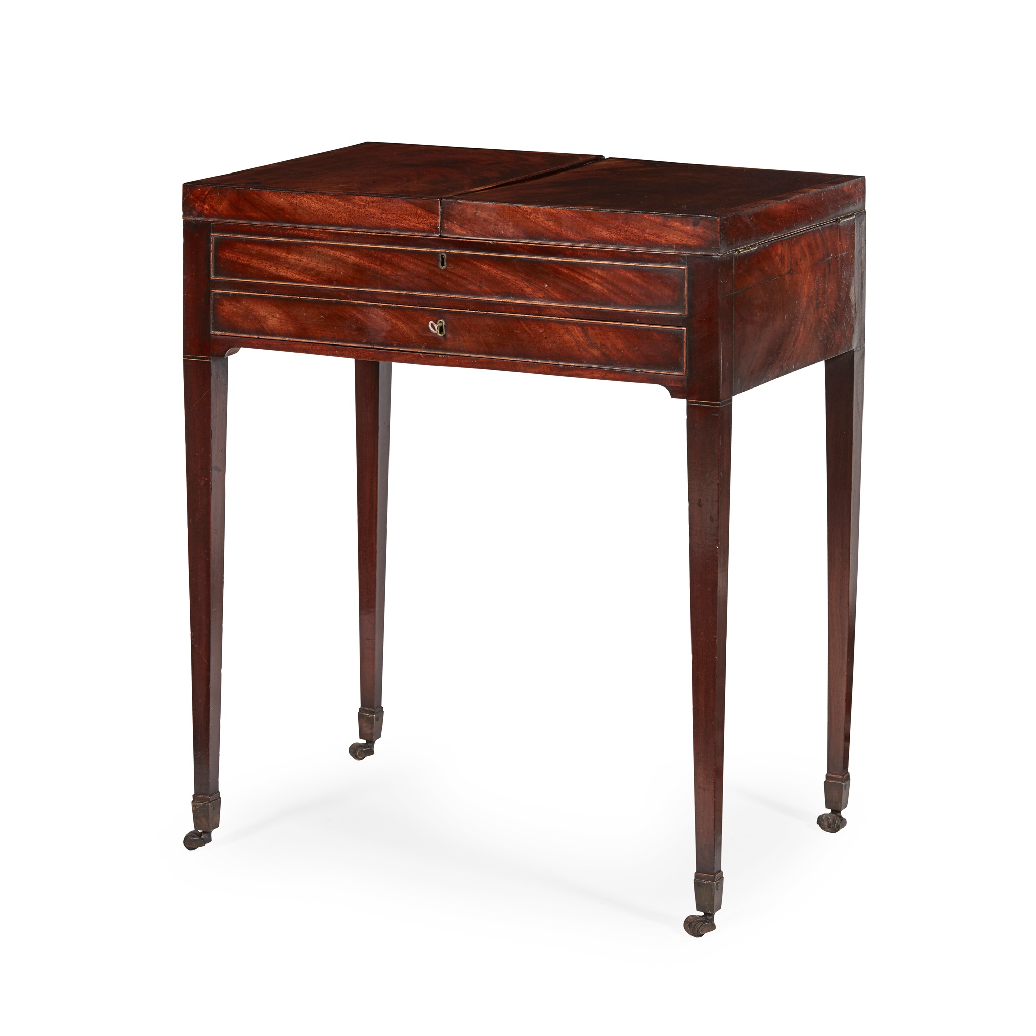 GEORGE III MAHOGANY DRESSING TABLE LATE 18TH CENTURY - Image 2 of 2