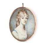 Y PORTRAIT MINIATURE OF A LADY ENGLISH SCHOOL, LATE 18TH CENTURY