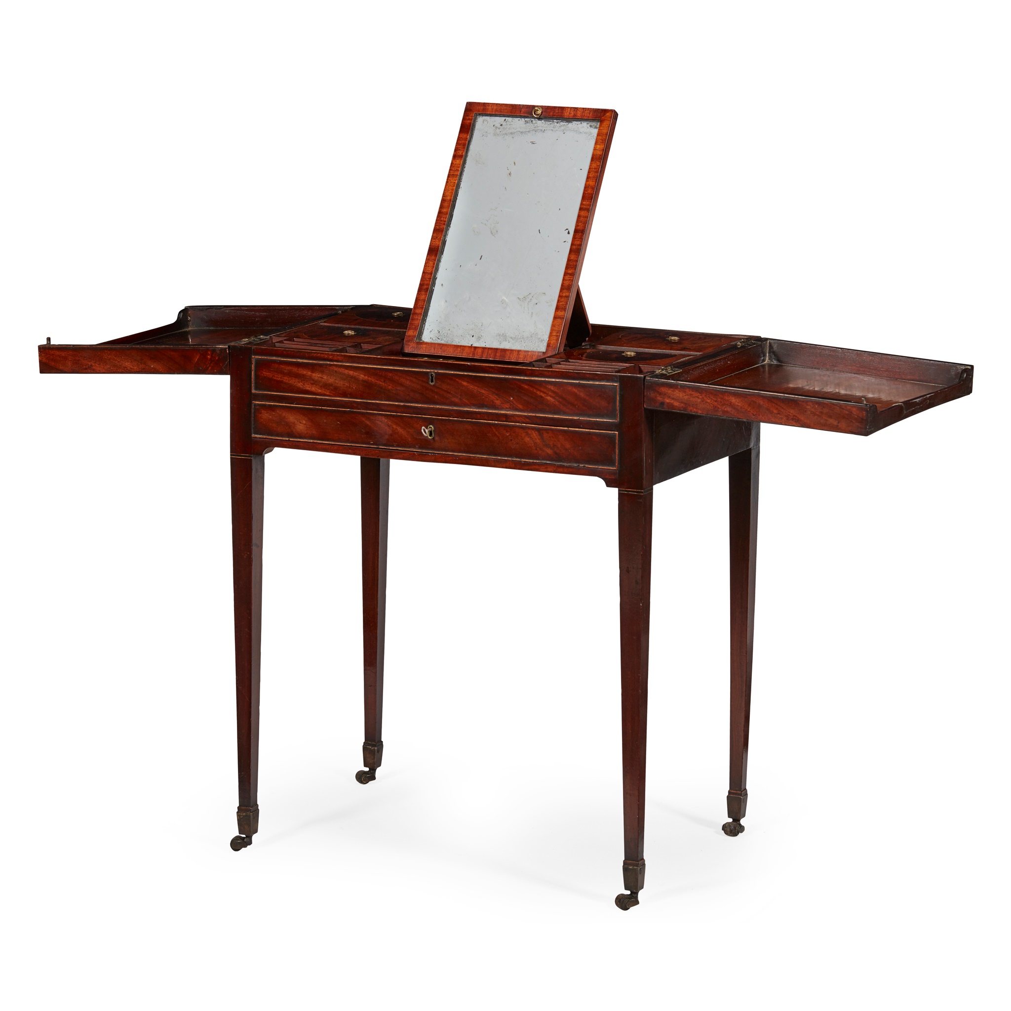 GEORGE III MAHOGANY DRESSING TABLE LATE 18TH CENTURY