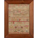 Y SCOTTISH SAMPLER, BY PHILADELPHIA BROWN EARLY 19TH CENTURY