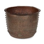 RIVETED COPPER POT EARLY 19TH CENTURY
