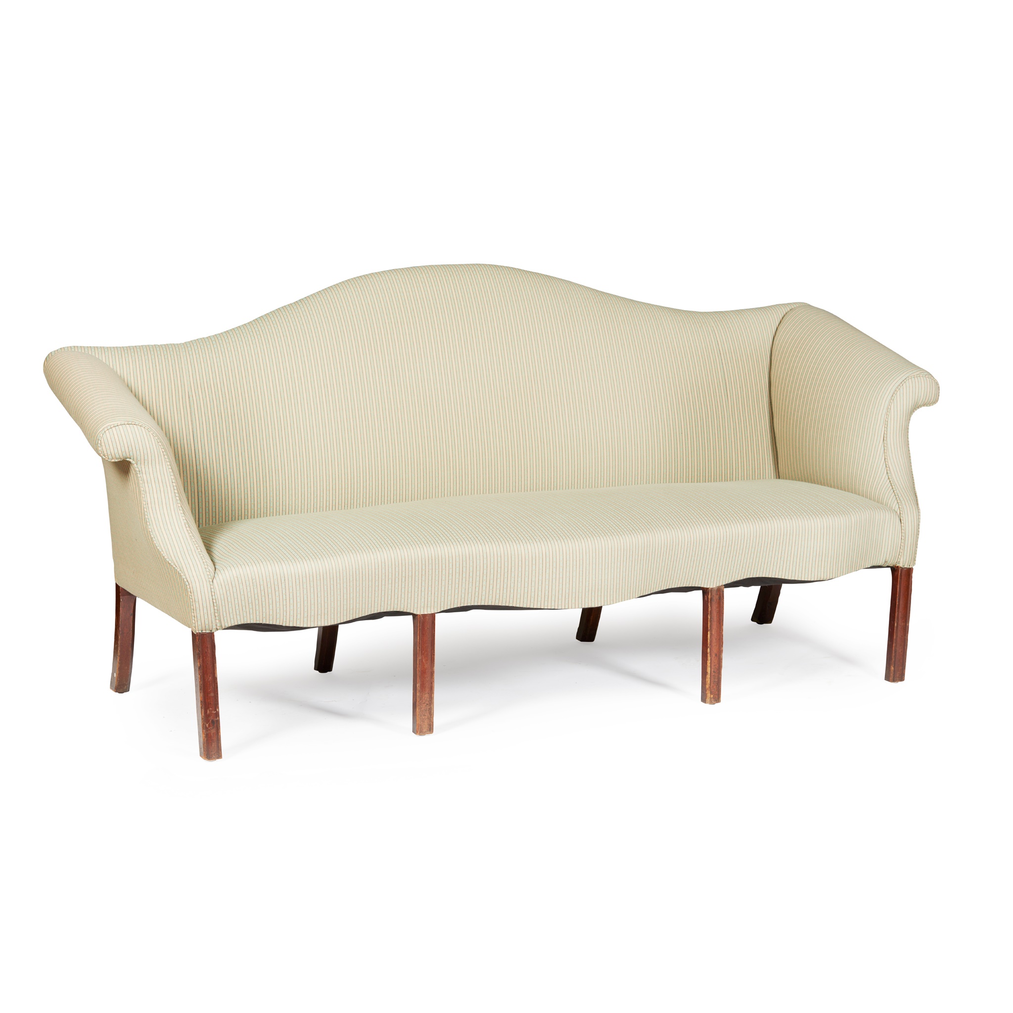 GEORGE III STYLE HUMPBACK SOFA 20TH CENTURY