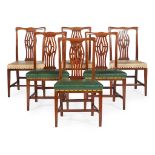 SET OF EIGHT GEORGIAN STYLE DINING CHAIRS EARLY 20TH CENTURY