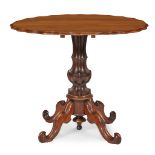 Y EARLY VICTORIAN ROSEWOOD OCCASIONAL TABLE MID 19TH CENTURY