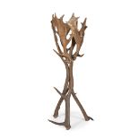 SCOTTISH FALLOW DEER ANTLER JARDINIERE STAND LATE 19TH CENTURY