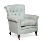 EDWARDIAN UPHOLSTERED ARMCHAIR EARLY 20TH CENTURY