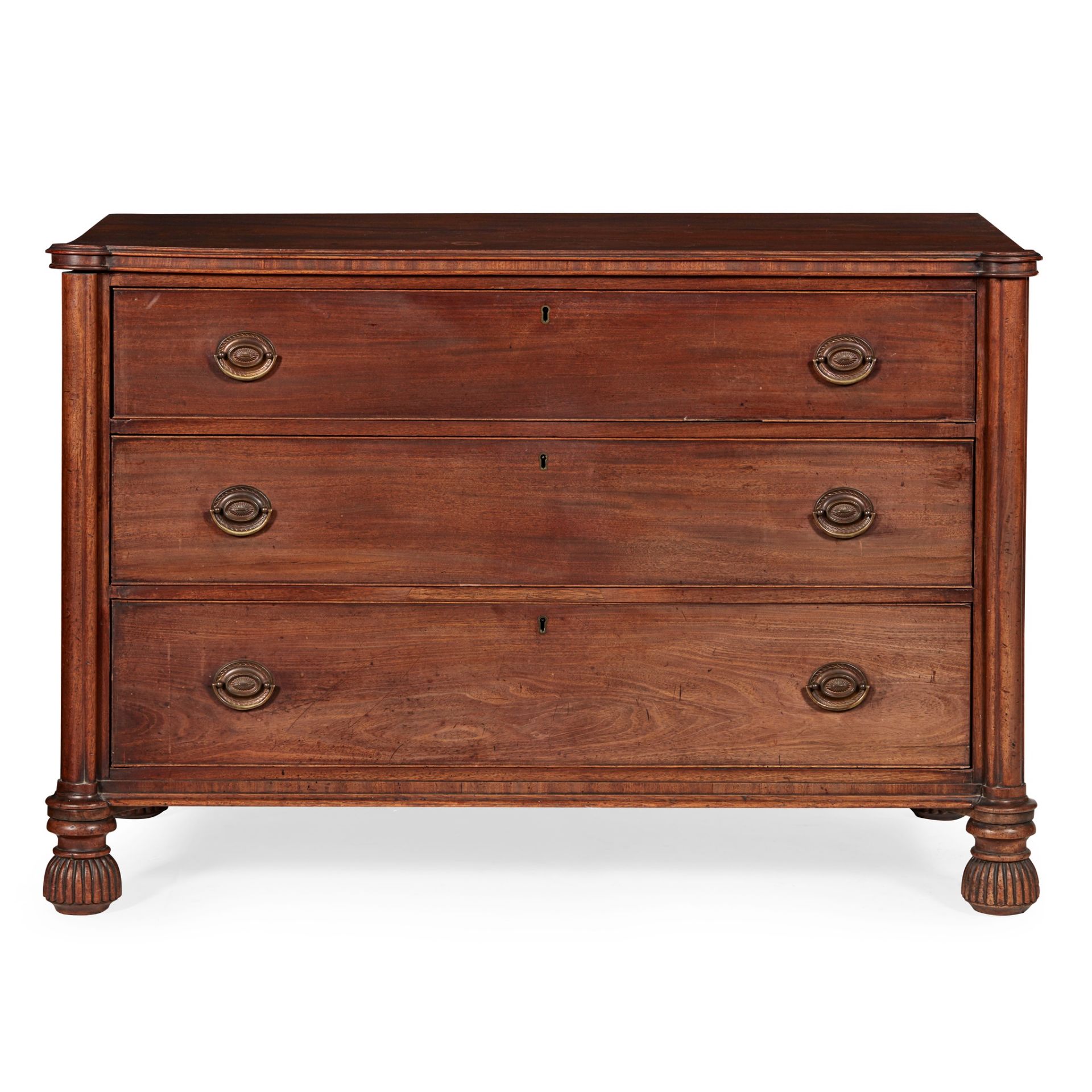 REGENCY MAHOGANY CHEST OF DRAWERS EARLY 19TH CENTURY