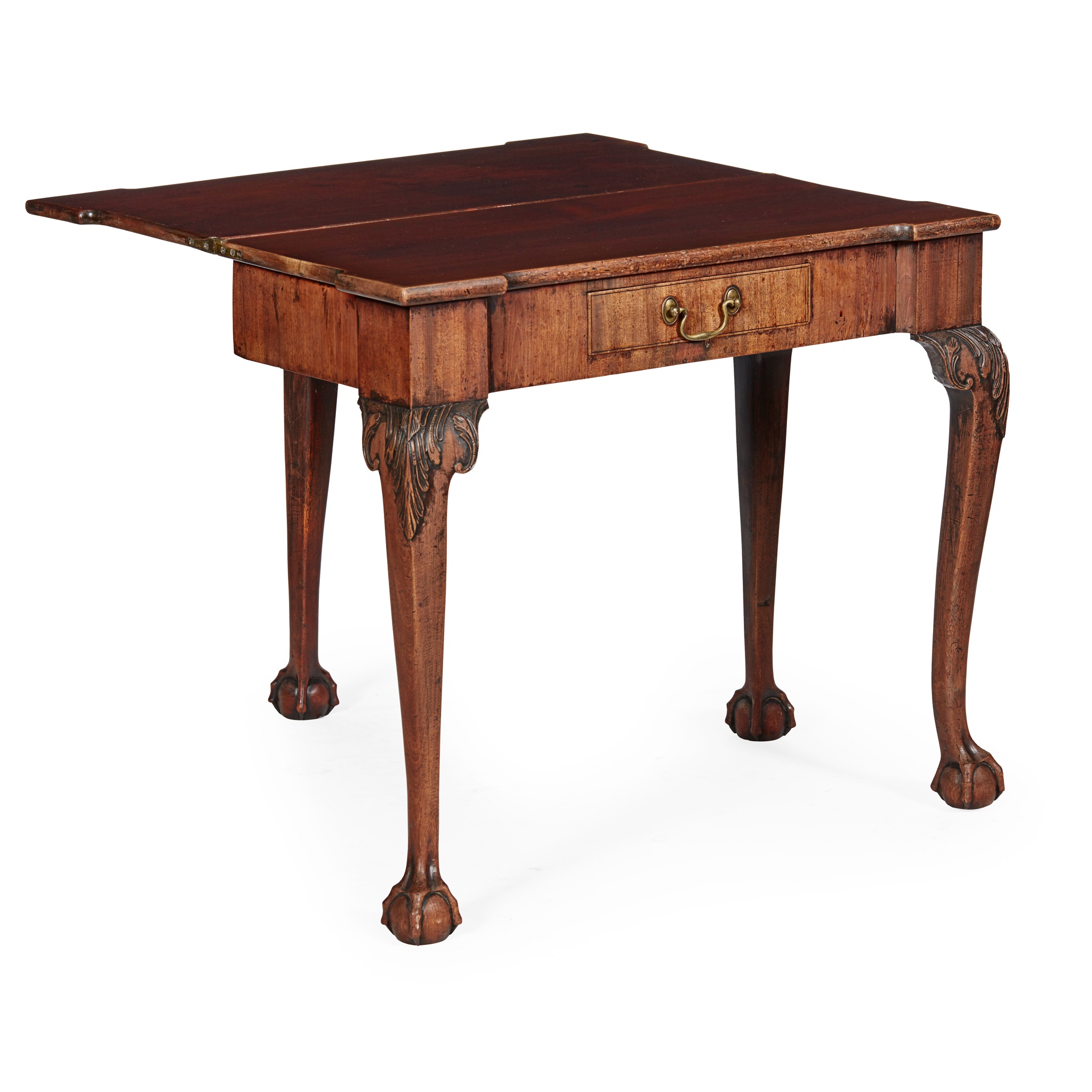 GEORGE II MAHOGANY TEA TABLE MID 18TH CENTURY - Image 2 of 2