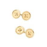 A pair of gentleman's 18ct gold cufflinks, Tiffany & Co