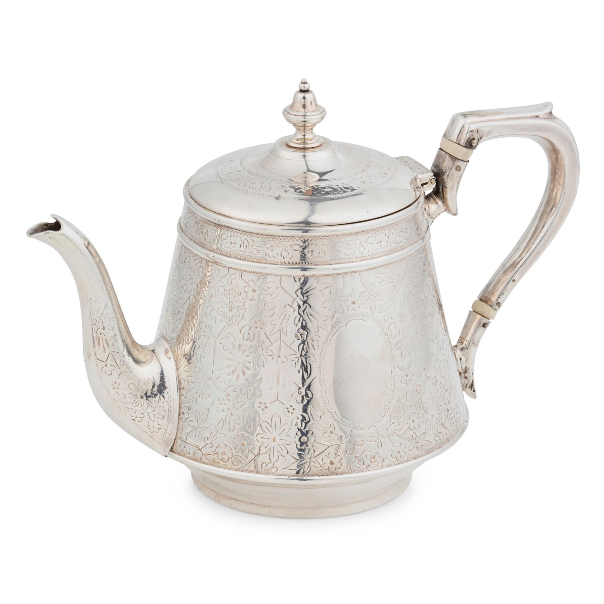 Y A late Victorian teapot