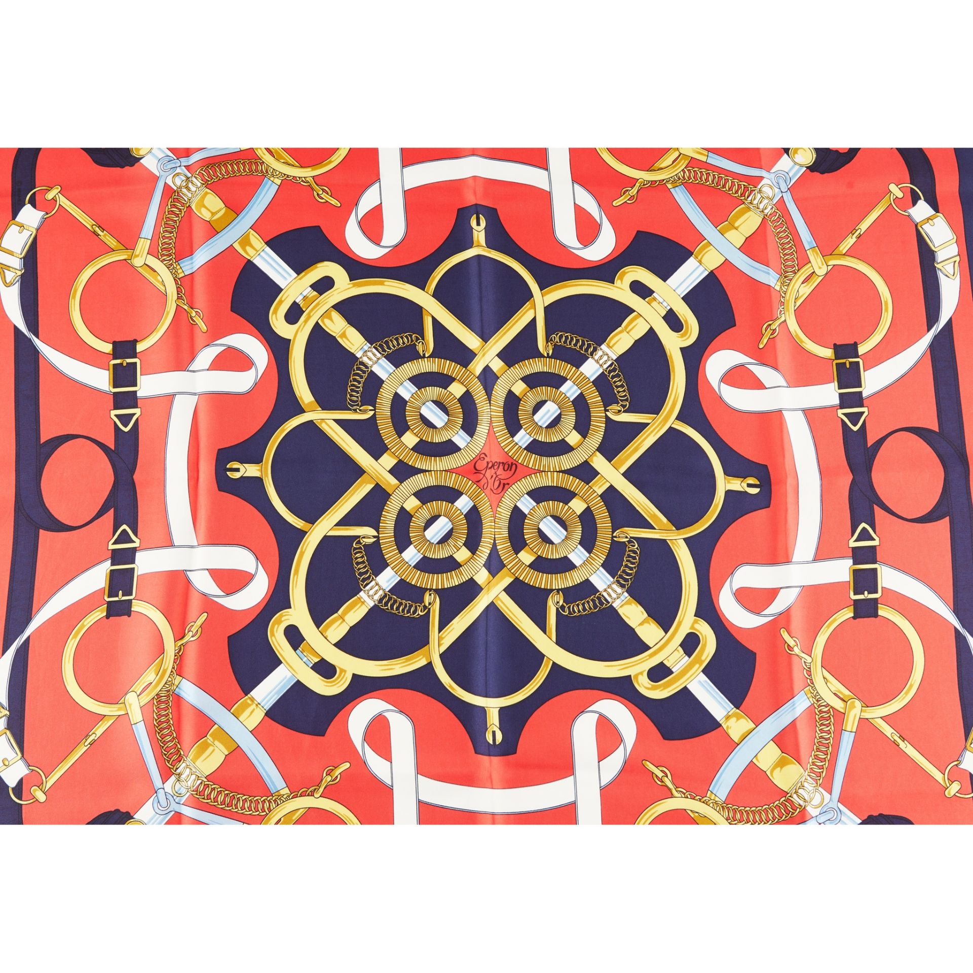 A patterned silk scarf, HermŠs - Image 2 of 2