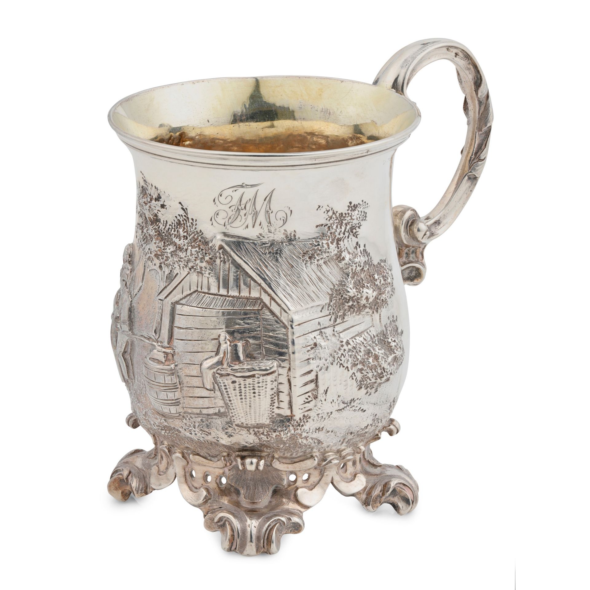 A mid Victorian christening mug