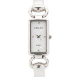 A stainless steel wrist watch, Gucci