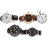 A group of gentleman's modern wrist watches